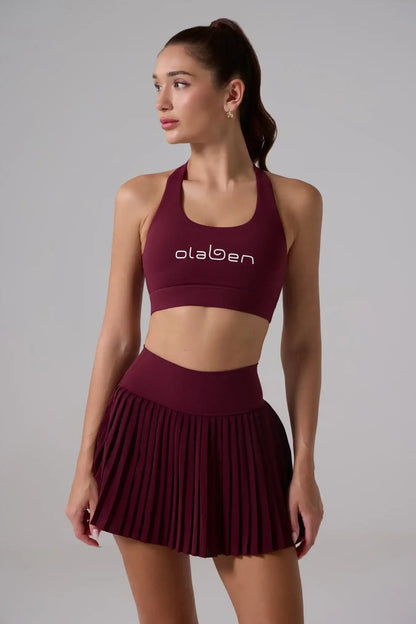 Birgit Pleated Skirt - Dark Fire - Olaben