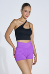 Bondi V Ribbed Short - Deep Lilac