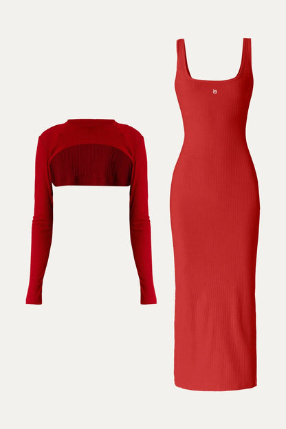 Kyan Dress & Zaps Top - Red