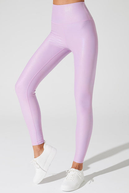 Stylish Cesaria women's leggings in Selago Violet Purple, perfect for a fashionable workout or casual wear.