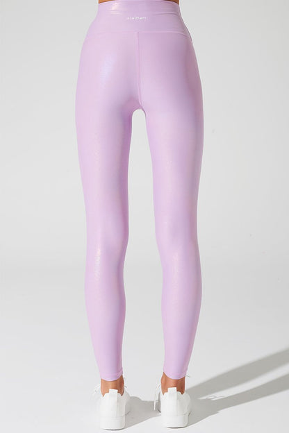 Stylish Cesaria women's leggings in Selago Violet Purple color, perfect for active wear.
