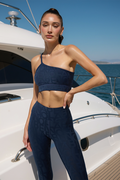 Classic Serein 3D Single Strap Shoulder Bra - Navy