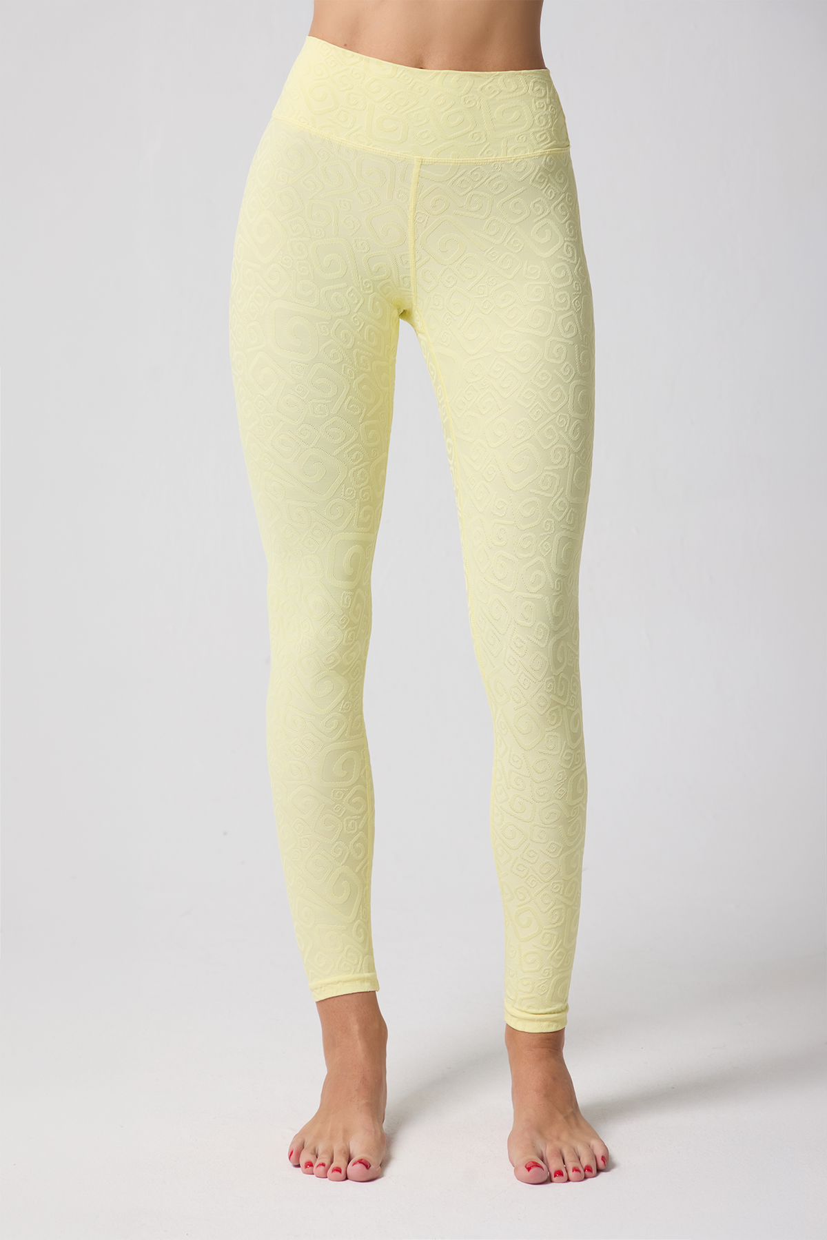Déese Fleur 3D Leggings - Yellow Pearl