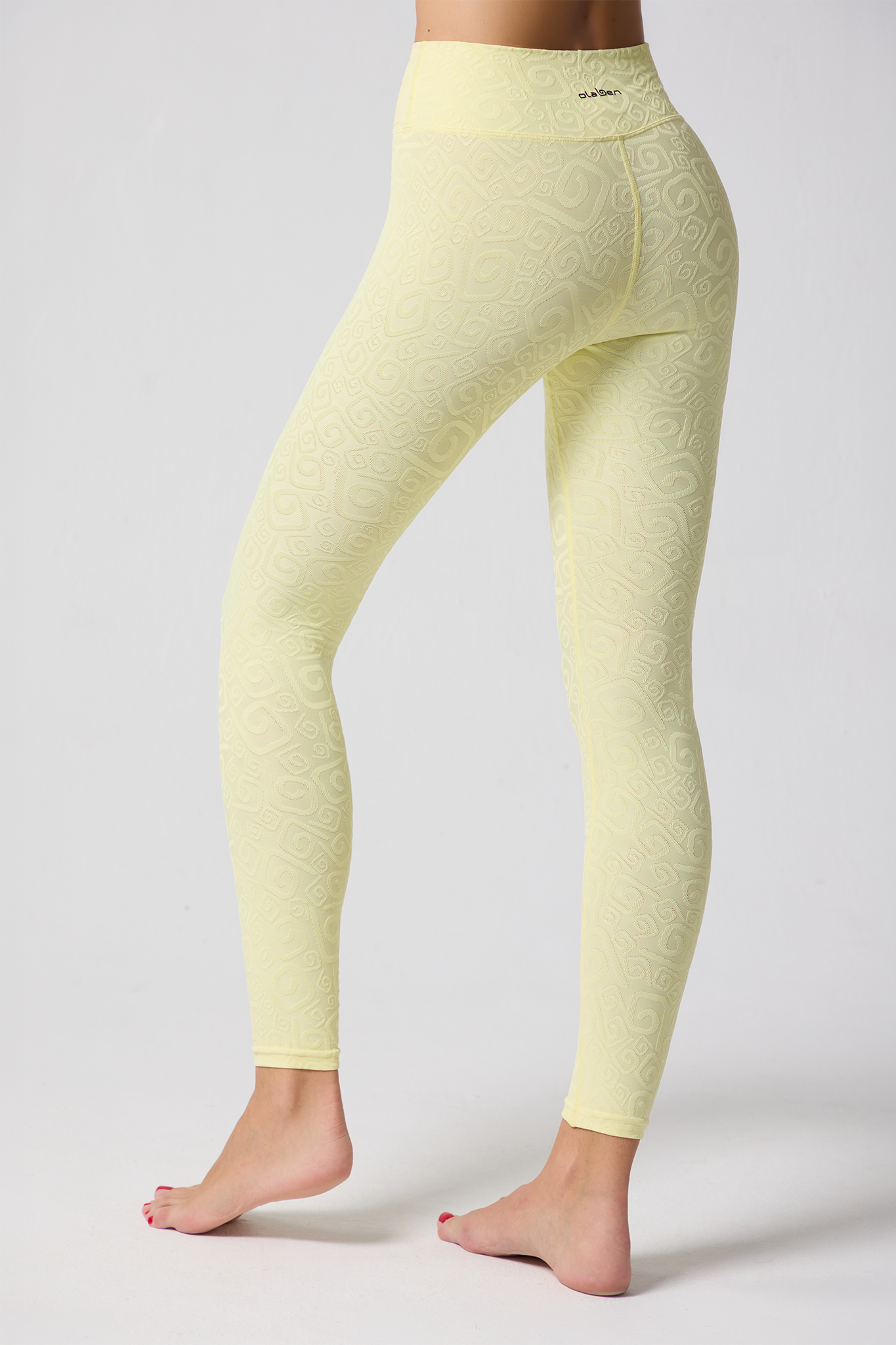 Déese Fleur 3D Leggings - Yellow Pearl