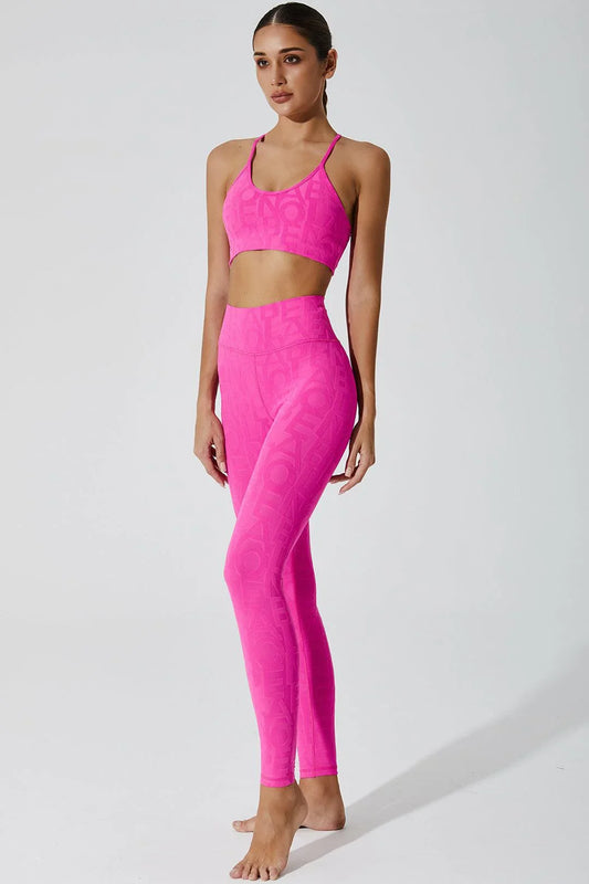 Classic Déese Fleur Legging 3D - Dark Pink Purple - Olaben - Womens Leggings