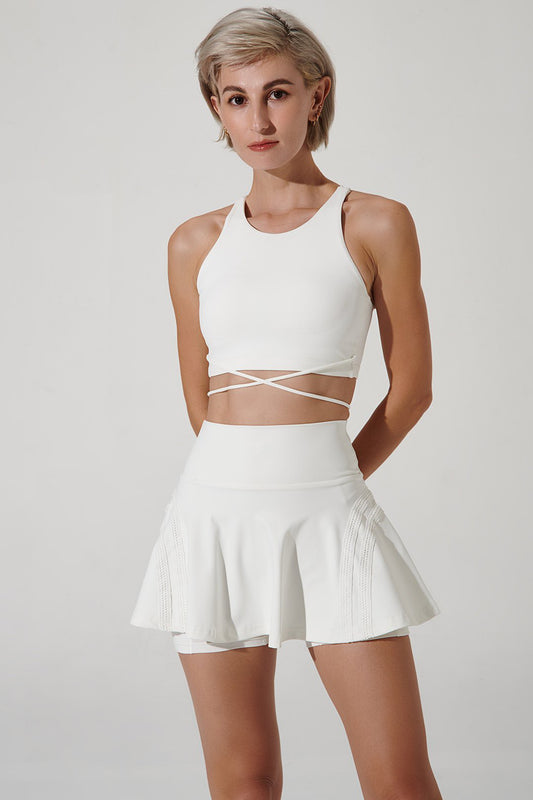 White women's tank top by Elinor Tank - a stylish and versatile wardrobe essential.