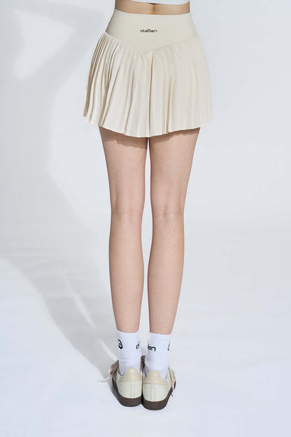 Elite Pleated Skirt - Ivory