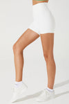 Elvi Biker Short - White - Olaben - Womens Shorts
