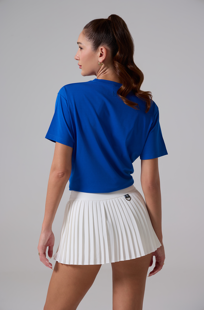 Embossed Logo T Shirt - Royal Blue - Olaben