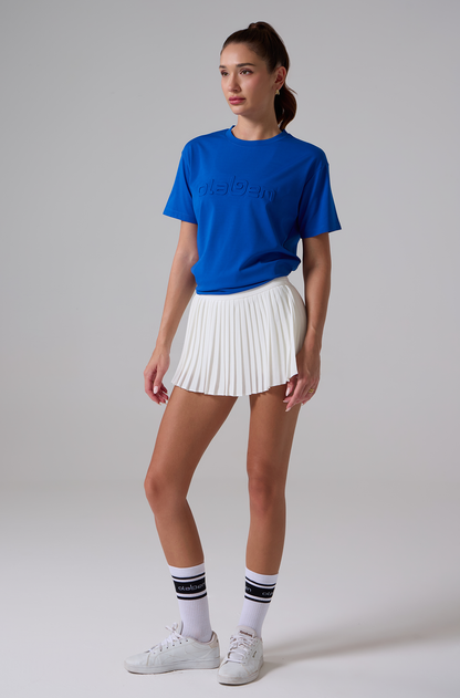 Embossed Logo T Shirt - Royal Blue - Olaben