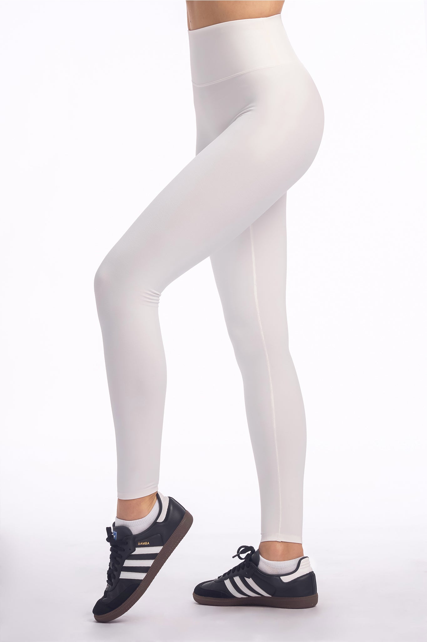 Quần Legging Cạp Cao Evo - Off White
