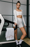 Evo Long Sleeve Crop Top - Off White
