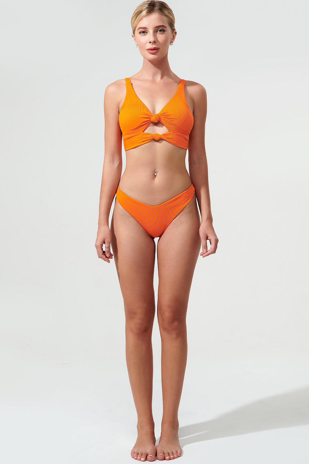Fleuri Aris Bottom Women's Bikini in Tangerine Orange - OW-0044-WBI-OR - Image 2.