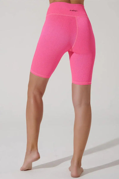 F'Onte Biker Short Ribbed - Hot Pink