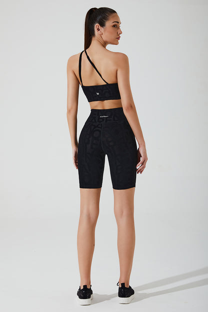 Carbon black women's shorts with 3D design - Fonte Bikershort OW-0060-WSH-BK_3.
