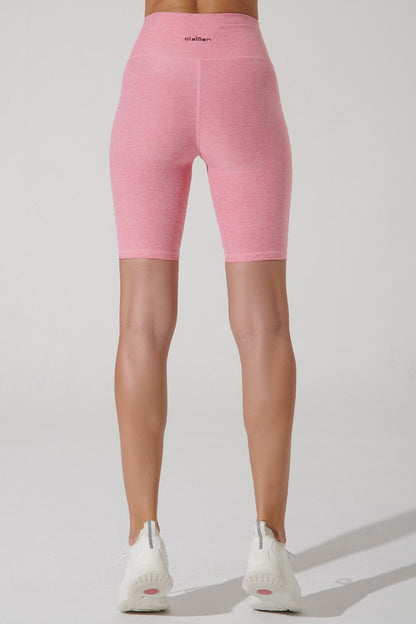 Velvety women's shorts in peaches pink, perfect for bikers - OW-0178-WSH-PK_5.jpg.