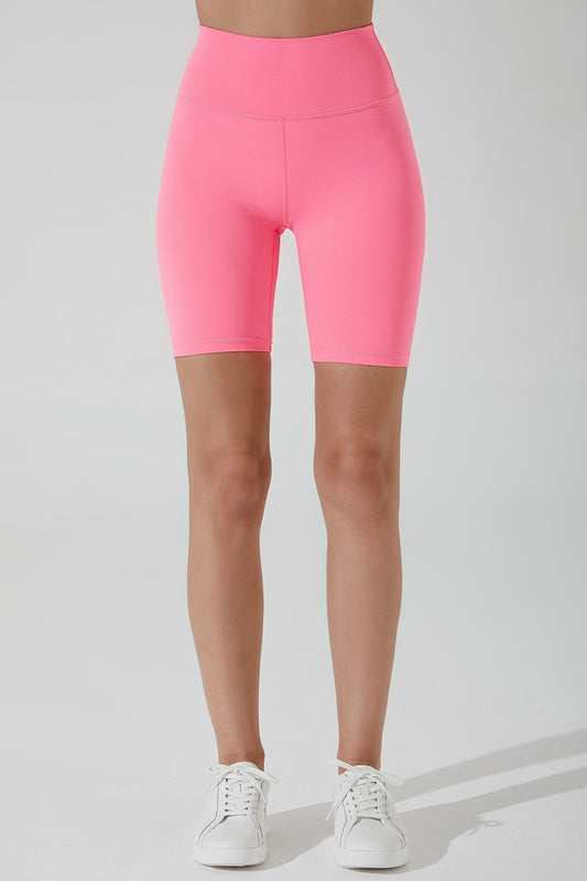Cotton candy pink women's shorts for bikers, comfortable and stylish, product code OW-0103-WSH-PK-2.