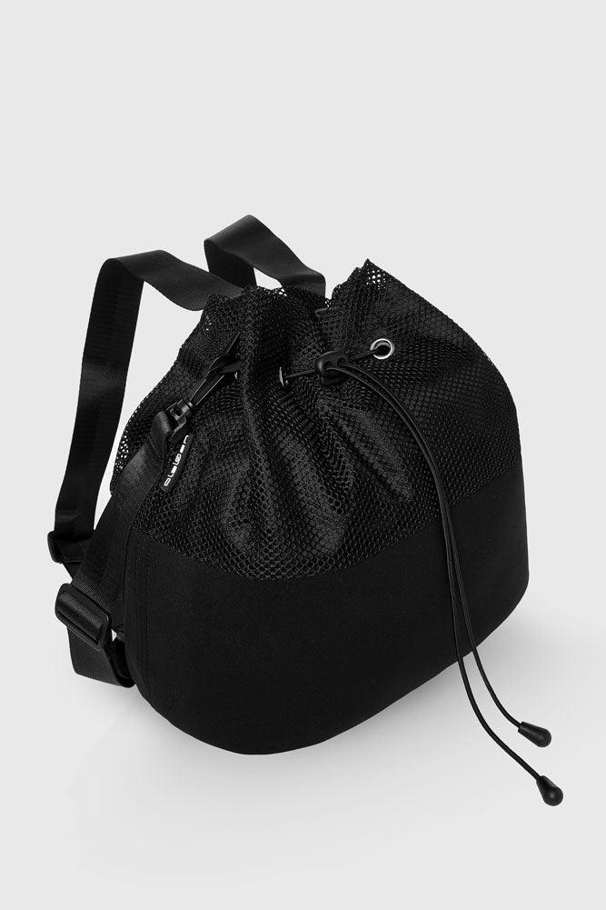 Black mesh bag with Fortis logo, perfect for carrying essentials, style and functionality combined.