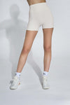 Quần Short Cạp Cao Nâng Mông - Màu trắng ngà Ivory