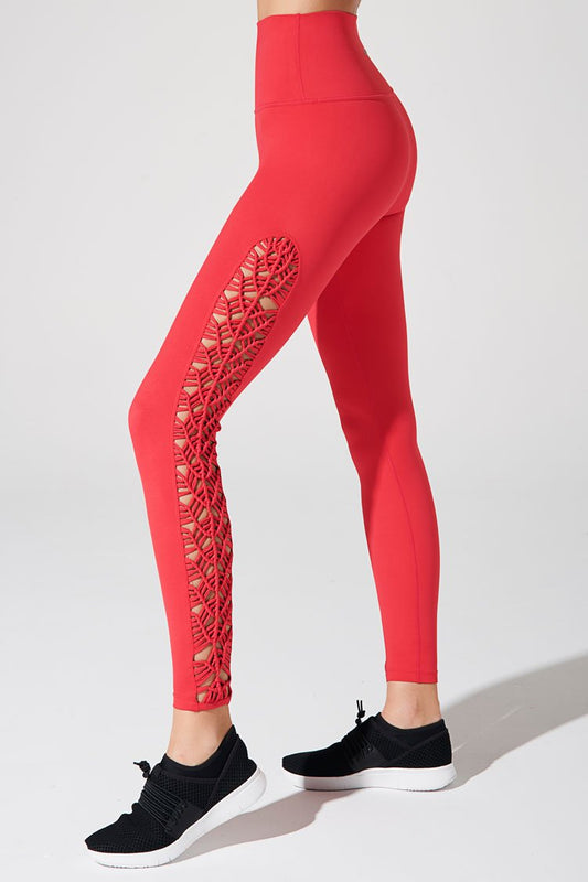 Stylish amaranth red leggings for women - Jaisama Sacre Legging - OW-0115-WLG-RD.