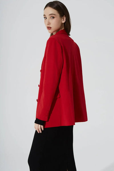 Jeslyn Blazer - Crimson
