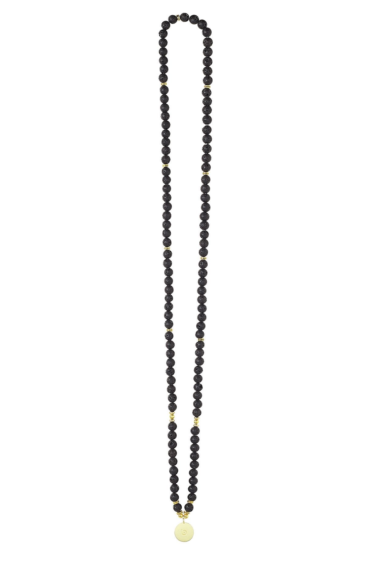 Stylish black Kavyx Mala necklace jewelry with a touch of elegance - OW-0165-UJY-BK_2.jpg.