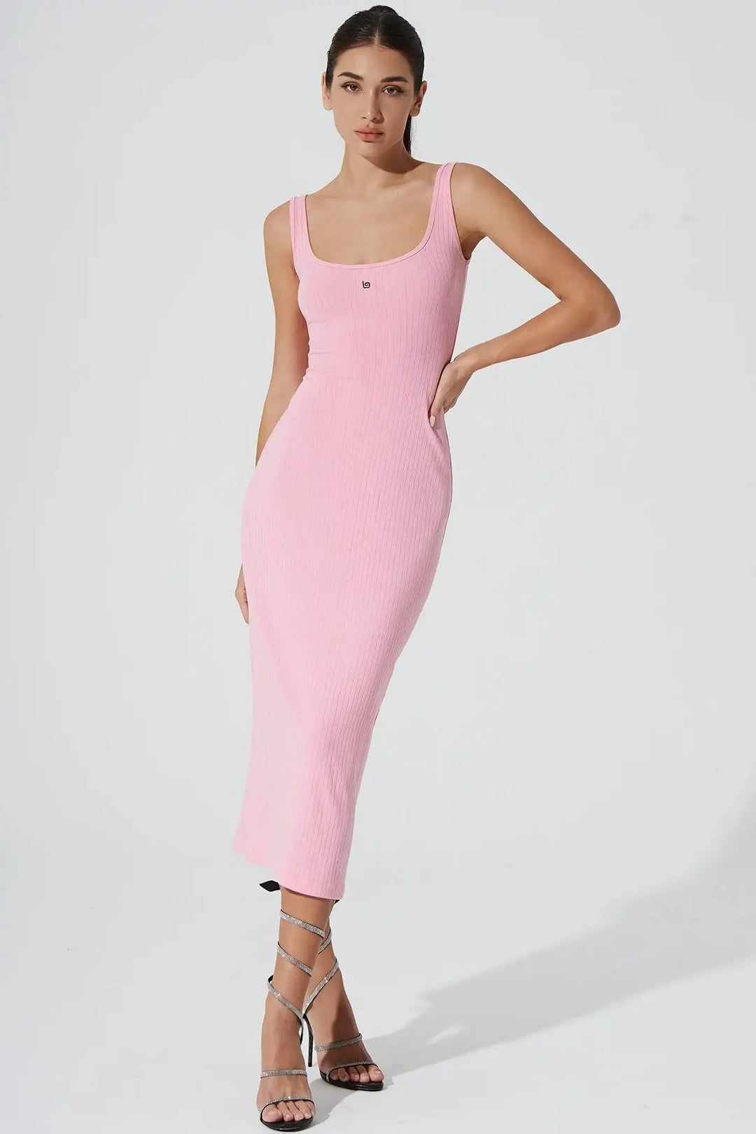 Kyan Midi Dress Baby Pink Olaben