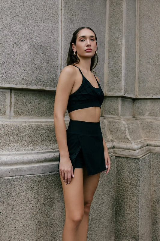 Lani Monogram Bra - Black - Olaben