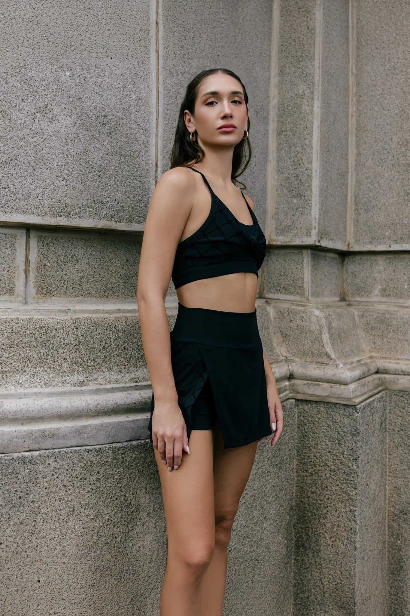 Lani Monogram Bra - Black - Olaben