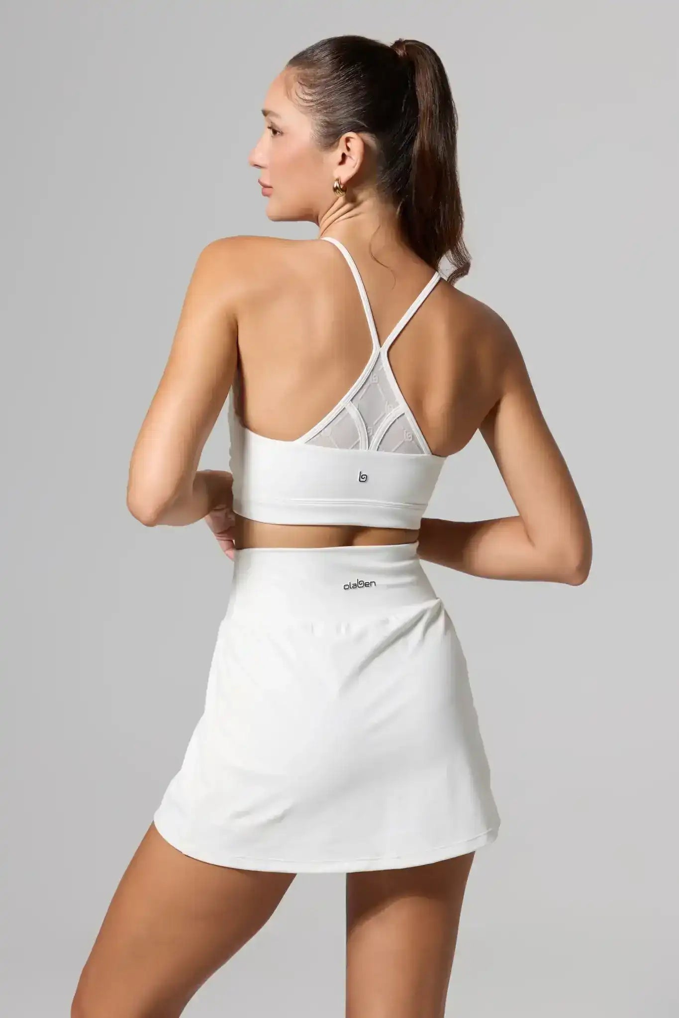 Lani Monogram Bra - White | Olaben