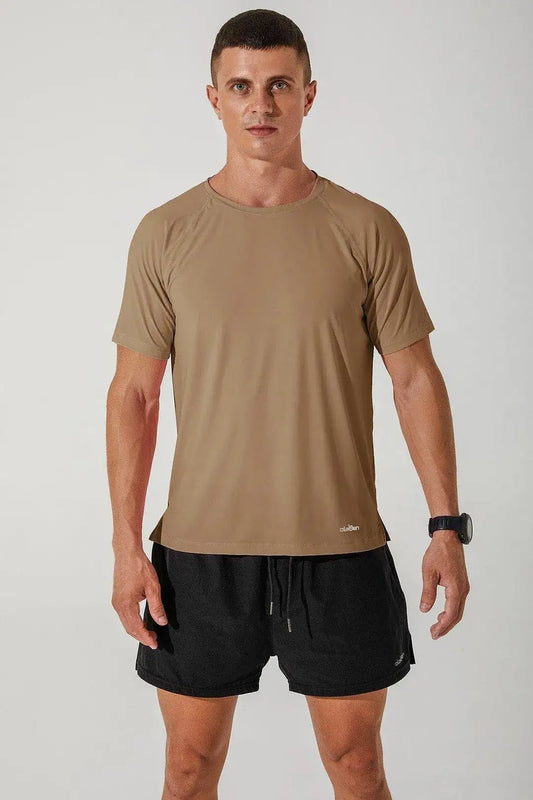 Leocade Crew Neck Tee - Cappuccino - Olaben