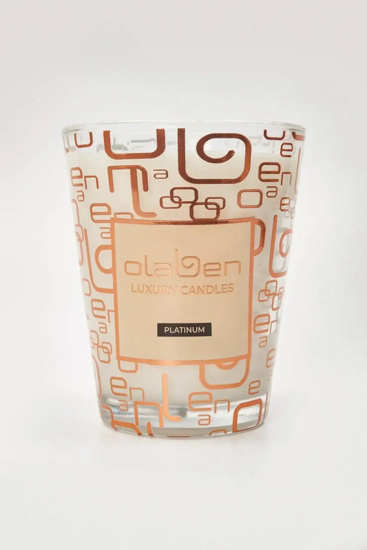 Luxury Platinum Candle Fig & Pomegranate - Gold - Olaben