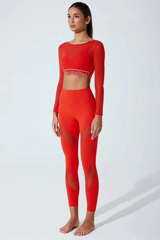 Luziana Top & Luziana Legging - Red