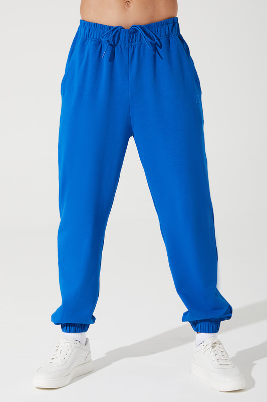 Janet's Atlantis Blue sweatpants for men, a stylish and comfortable choice for casual wear.