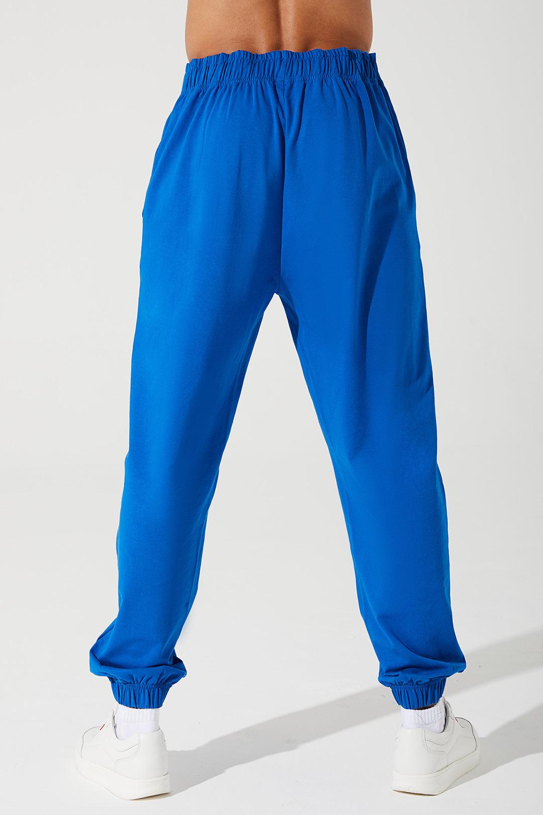 Janet's Atlantis Blue sweatpants for men, a stylish and comfortable choice for casual wear.