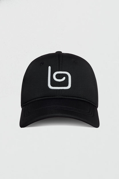 Black baseball cap with OLABEN logo, perfect headwear for a sporty and stylish look.
