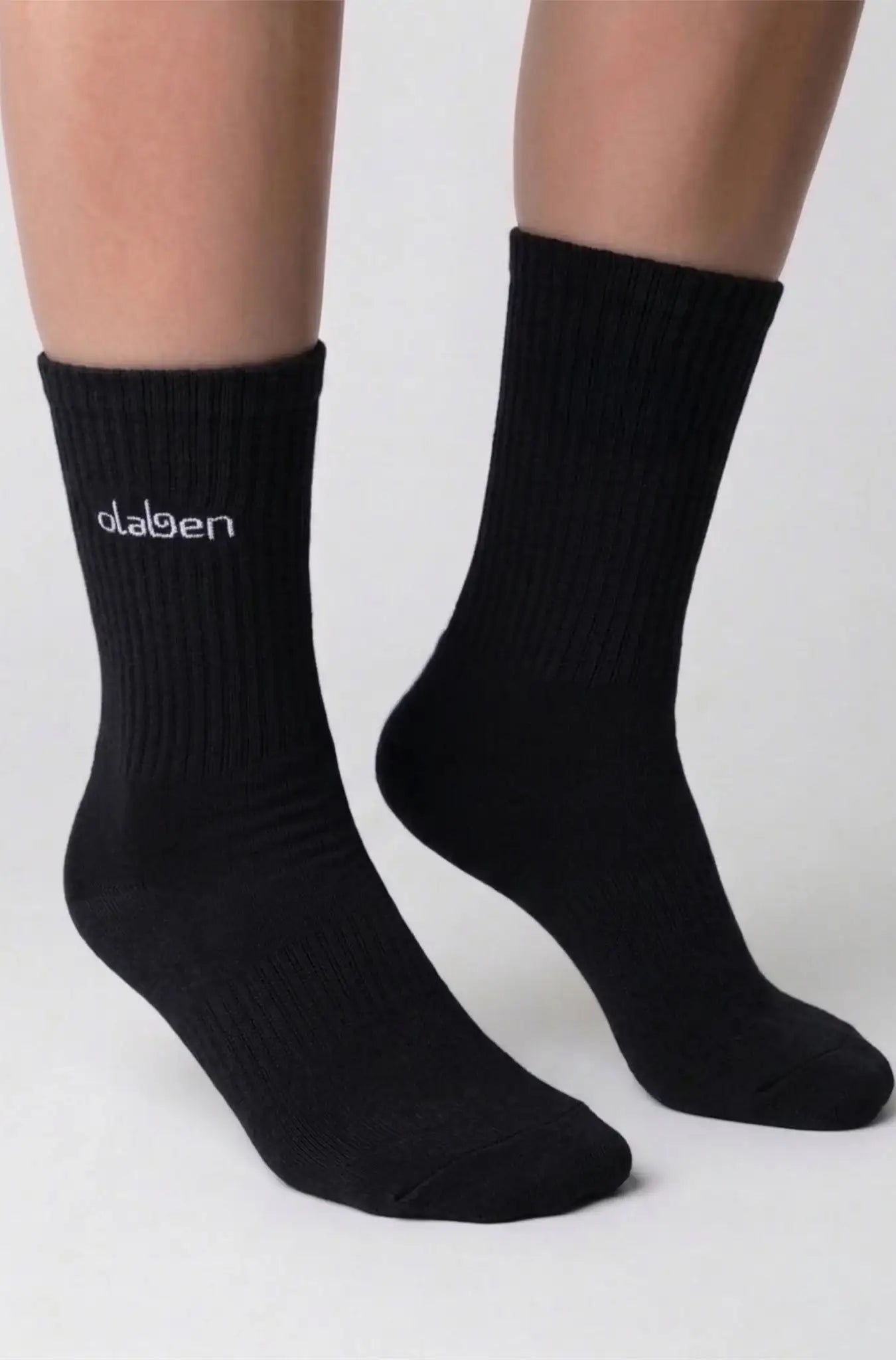 Olaben Crew Socks - Black