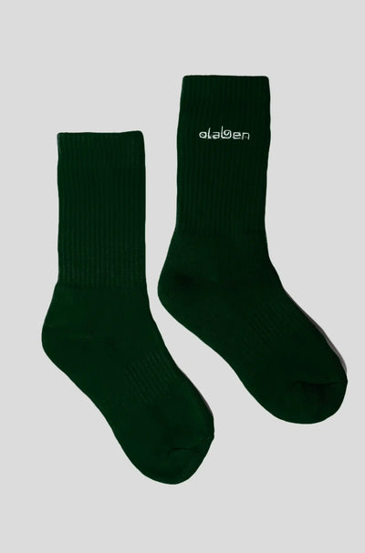Olaben Crew Socks - Midnight Green