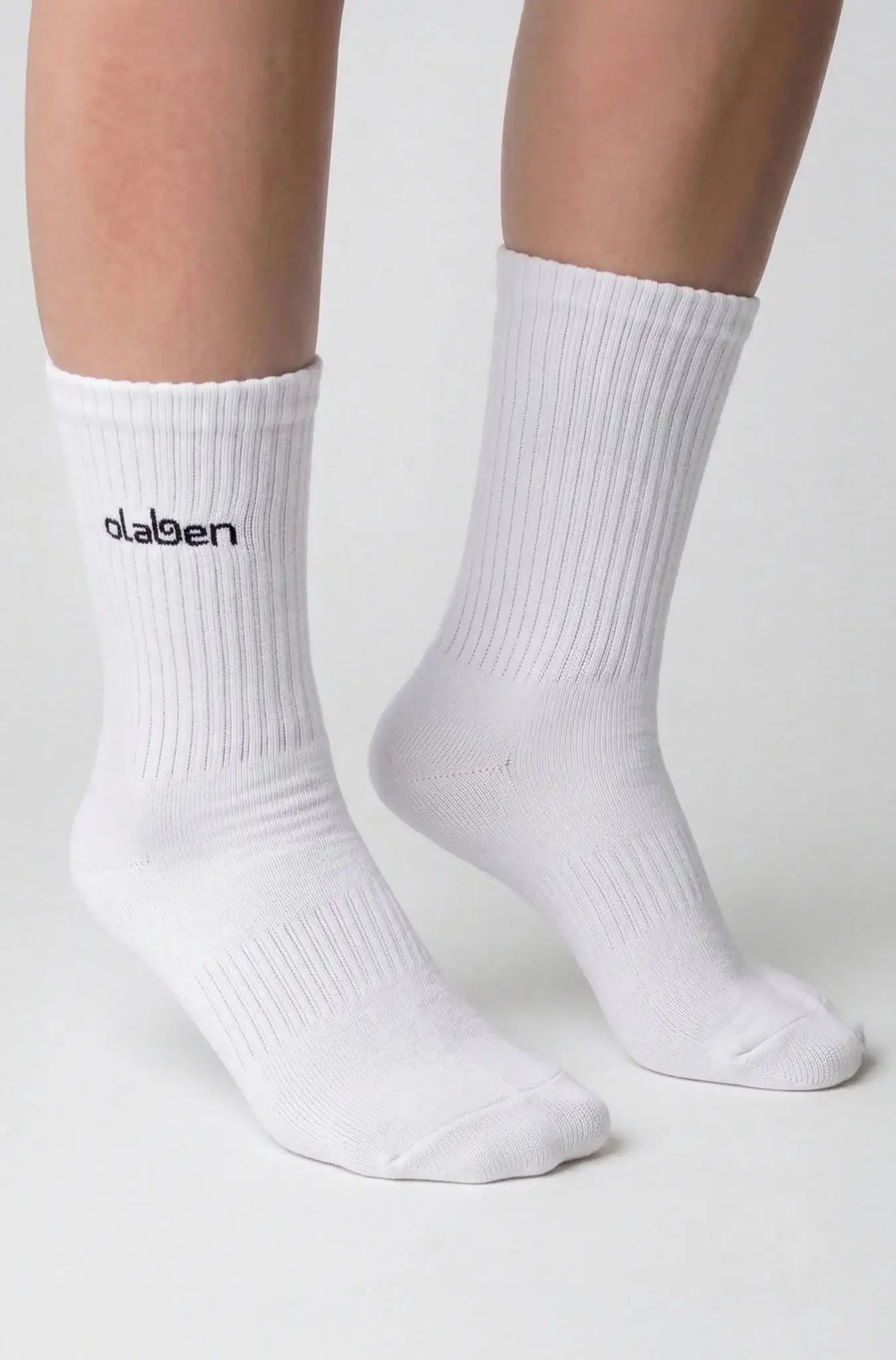 Olaben Crew Socks - White