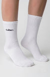 Olaben Crew Socks - White