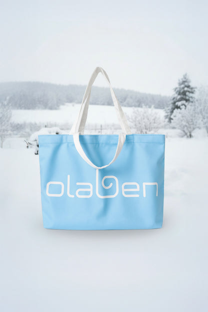 Olaben Multi Strap Canvas Tote Bag - Glacier Blue
