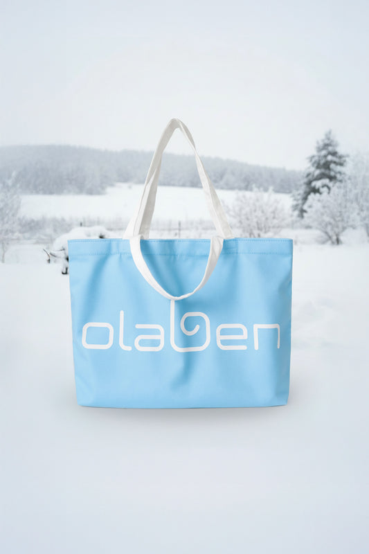 Olaben Multi Strap Canvas Tote Bag - Glacier Blue