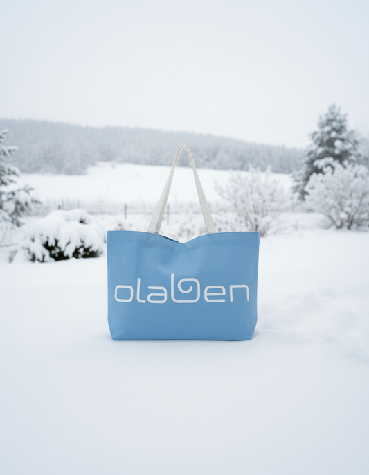 Olaben Multi Strap Canvas Tote Bag - Glacier Blue