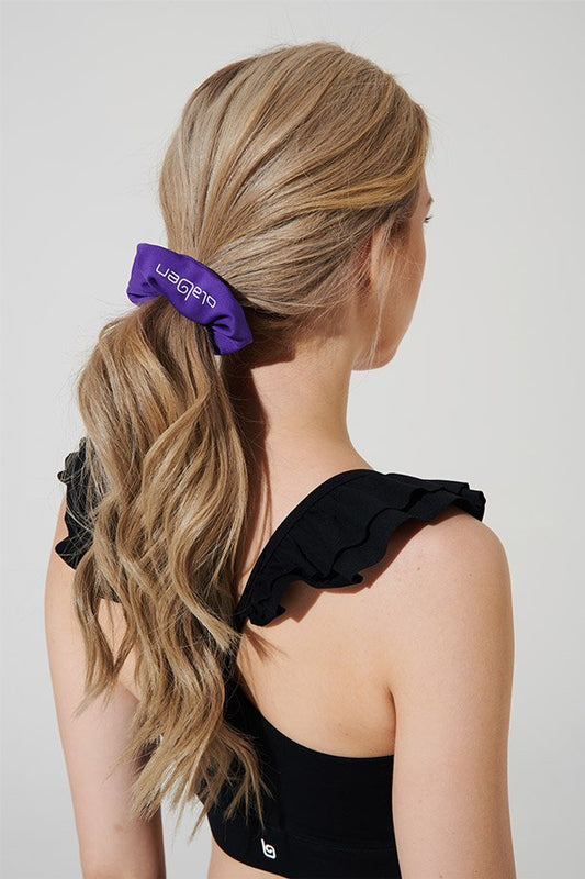 Royal purple scrunchie headwear in a vibrant shade of purple - OW-0161-UHW-PR.