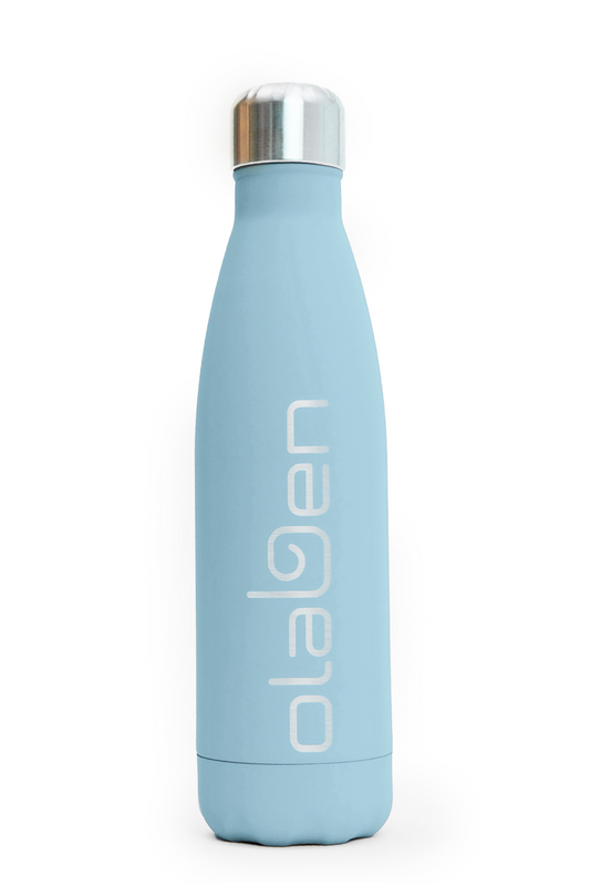 Ice cloud blue water bottle equipment for outdoor use