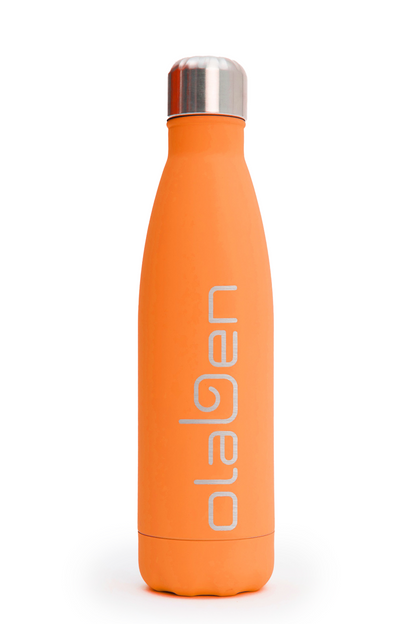 orange water bottle equipment for outdoor use