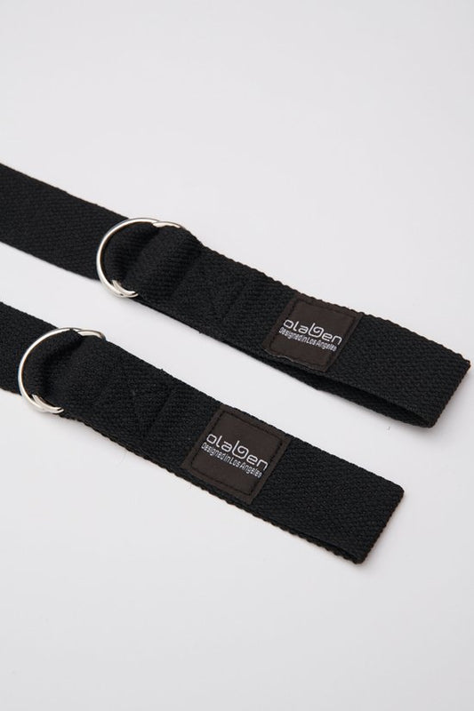 Black yoga strap equipment for stretching and flexibility - OW-0157-UEQ-BK_1.jpg