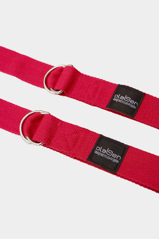 Red yoga strap equipment for stretching and flexibility - OW-0157-UEQ-RD_1.jpg