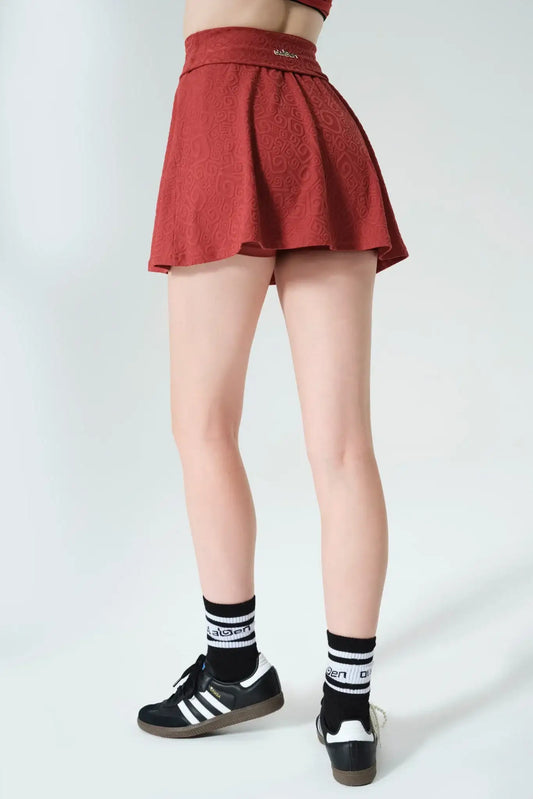 Sadie 3D Skirt - Merlot - Olaben