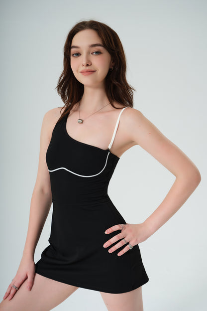 Alina Streamlined Dress - Black